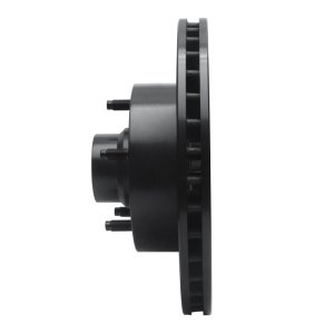 Dodge Ram 1500 Van Brake Rotor (1) - Front Right - R1 Concepts - Drilled & Slotted - Black - 2003